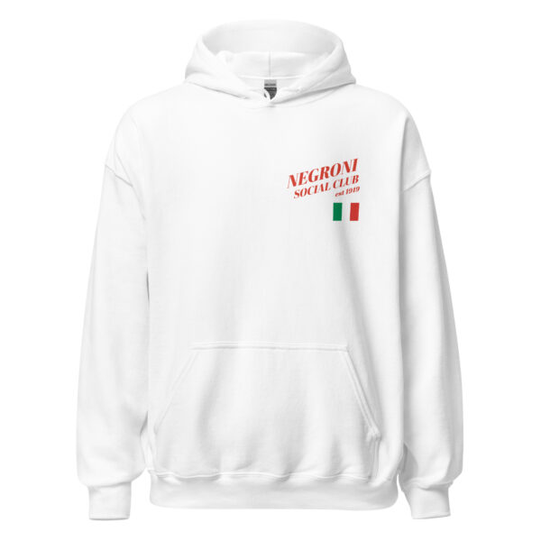 Negroni Social Club Premium Hoodie in Powder Pink / White - Image 6