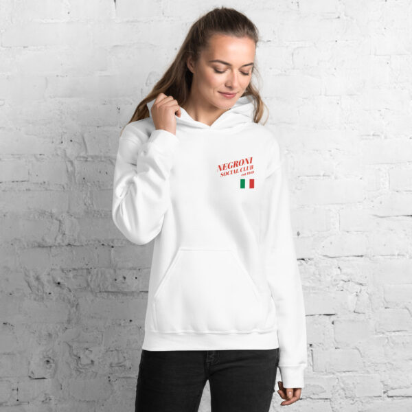 Negroni Social Club Premium Hoodie in Powder Pink / White - Image 8