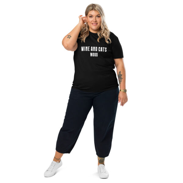 Wine & Cats Mood Organic Cotton T-Shirt - Image 20