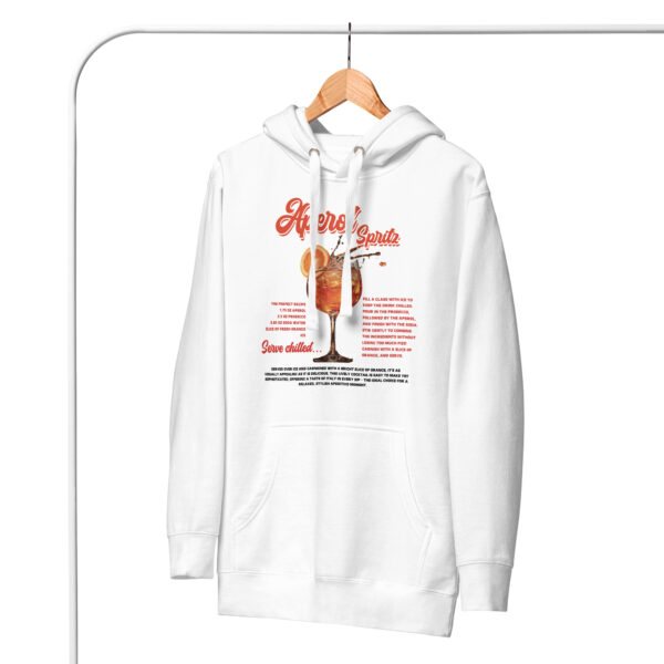 Aperol Spritz Premium White Hoodie - Image 2