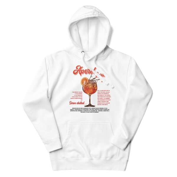 Aperol Spritz Premium White Hoodie - Image 5