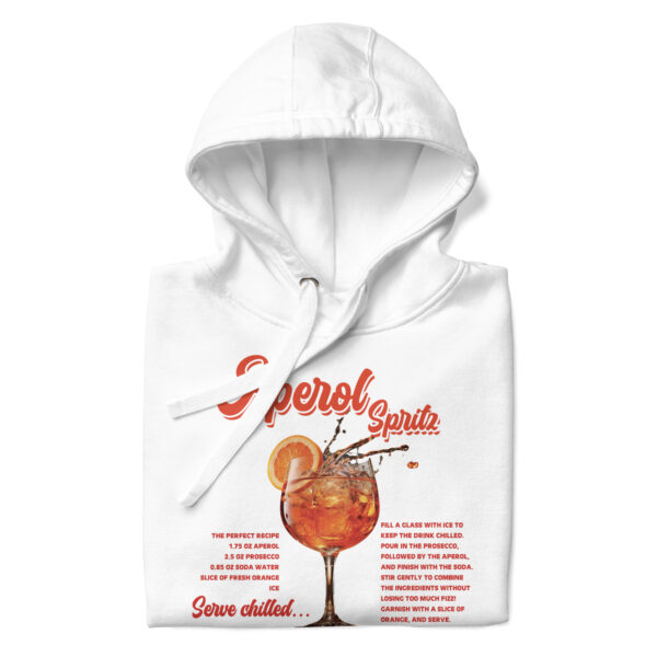 Aperol Spritz Premium White Hoodie - Image 8